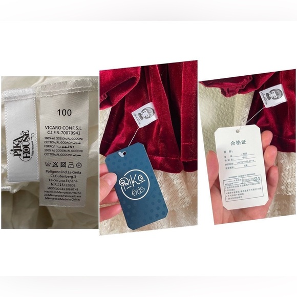 Velvet Lace Ball Gown Dress Toddler Girls 2T TuTu Bow Belt Holiday Traditional - Picture 14 of 14